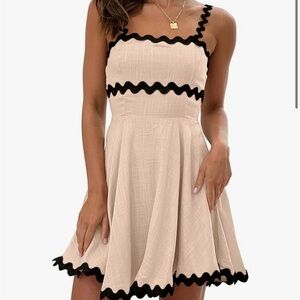 Amazon black and beige Sundress
